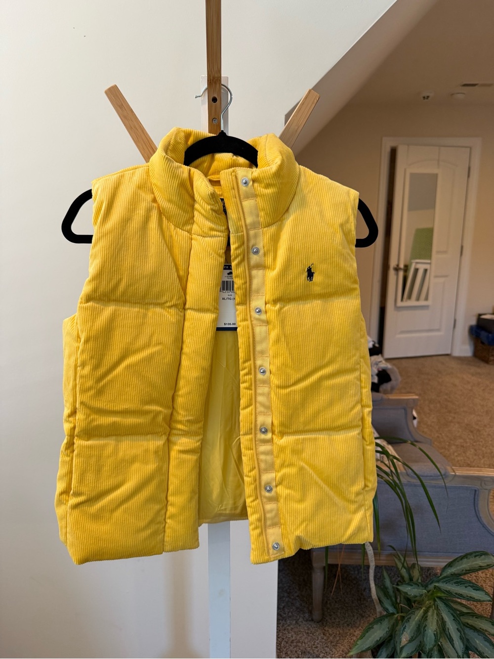 Kids Yellow Puffer Vest